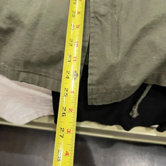 Aryn K. Sampson Jacket Olive Green moto military cargo jacket with black studs - Picture 6 of 6